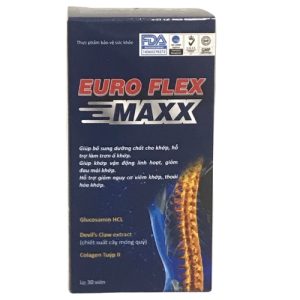 Euro Flex Maxx giúp bổ sung dưỡng chất cho khớp lọ 30 viên