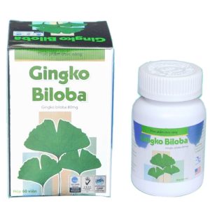 Ginkgo Biloba giúp tăng cường tuần hoàn máu não lọ 60 viên