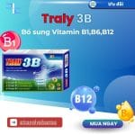 Traly 3B bổ sung vitamin nhóm B, tăng cường sức khỏe hộp 30 viên