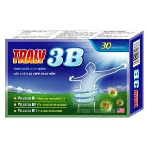 Traly 3B bổ sung vitamin nhóm B, tăng cường sức khỏe hộp 30 viên