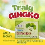 Traly Gingko Soft Cap tăng cường tuần hoàn máu não hộp 30 viên