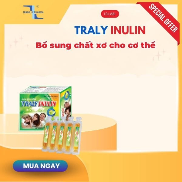 Traly Inulin bổ sung chất xơ, hỗ trợ tiêu hóa, giảm táo bón