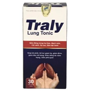 Traly Lung Tonic hỗ trợ giảm ho, đau rát họng lọ 30 viên