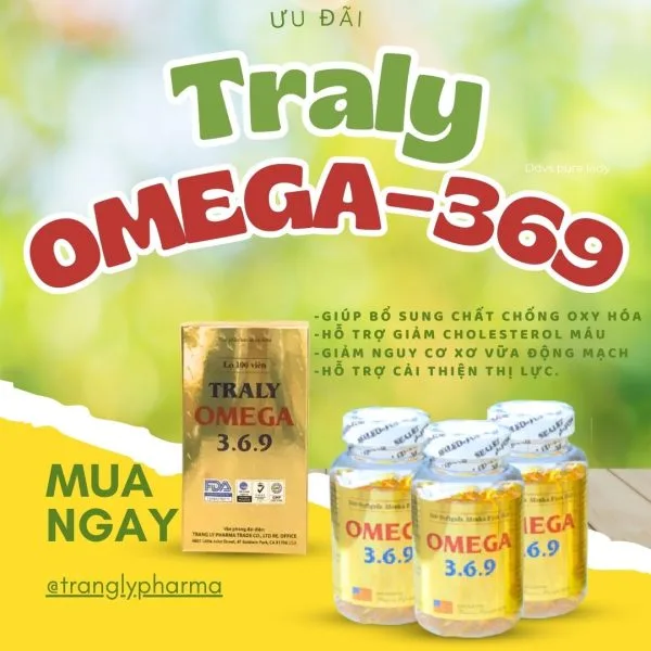Traly Omega 3-6-9 hỗ trợ giảm cholesterol, cải thiện thị lực