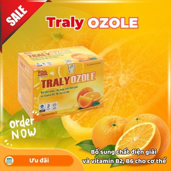 Traly Ozole Cam bổ sung chất điện giải và vitamin cho cơ thể