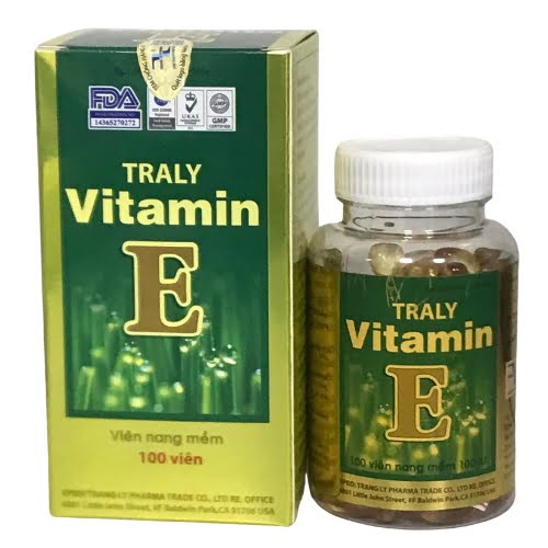 Traly Vitamin E bổ sung vitamin E, giúp da mịn màng