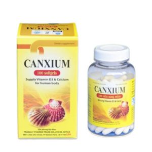 Canxium Soflgel bổ sung canxi và vitamin D3 lọ 100 viên