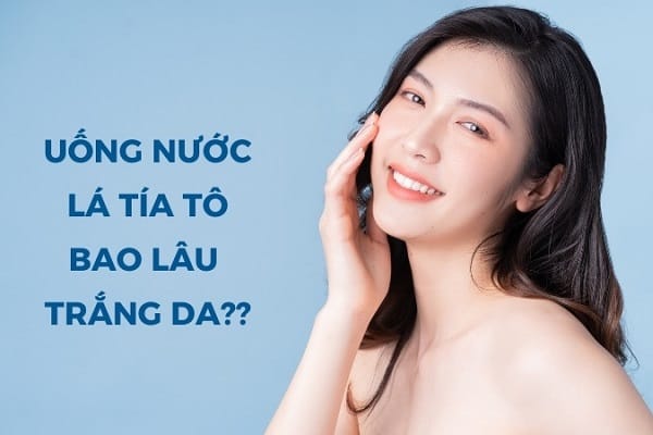 Uống nước lá tía tô bao lâu thì trắng da